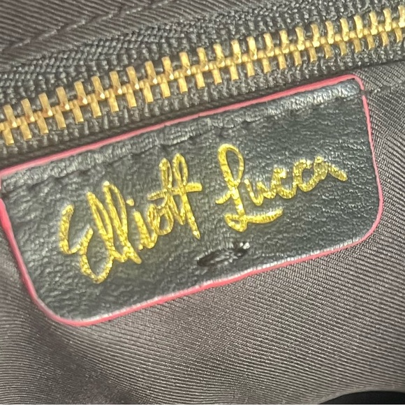 Elliott Lucca black leather Satchel (cross body bag) - Picture 10 of 17